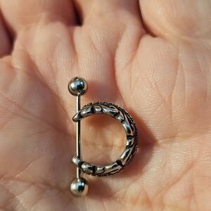 NIB Pair Nipple Gauge Guards in Stainless Steel